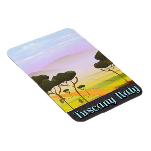 Toskana Italien Reisen Landschaft. Magnet