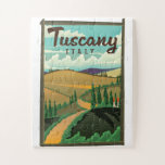 Toskana Italien Reiseplakat<br><div class="desc">Toskana Italien Reiseplakat in einem schönen Retro-Stift.</div>