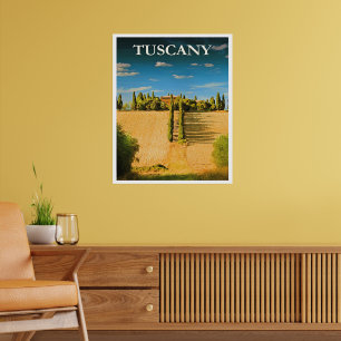 Toskana, Italien Reiseplakat Poster