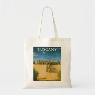 Toskana Italien Retro Vintage Reiseplan Tragetasche