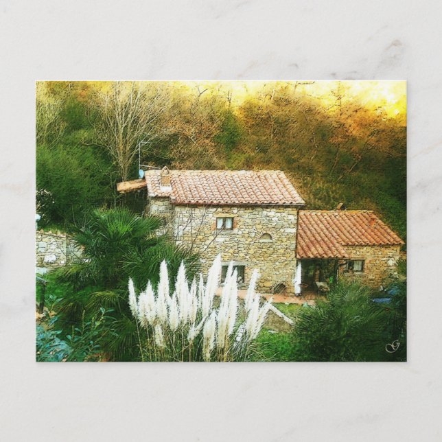 Toskana, Italien. Rustikales Haus. Postkarte (Vorderseite)