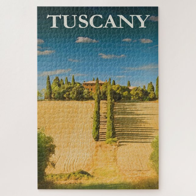 Toskana Italien Vintag Italienisches Reiseplakat (Vertikal)