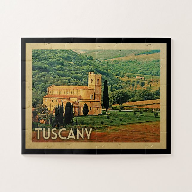 Toskana Italien Vintage Reise (Horizontal)
