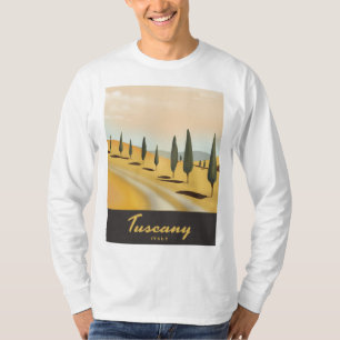 Toskana Italien Vintage Reiseposter T-Shirt