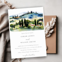Toskana Italien Wasserfarbenwelt Hochzeit