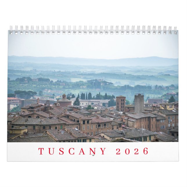 Toskana, Kalender 2026 (Titelbild)