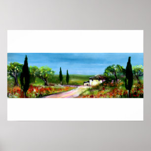 TOSKANA-LANDSCHAFT 4 POSTER