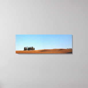 Toskana-Landschaft mit Zypressen Panorama-Leinwand Leinwanddruck