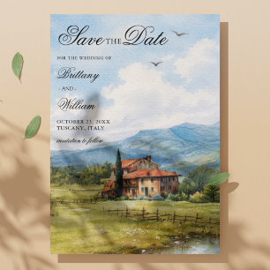 Toskana Landsitz Weinberg Hochzeit Save The Date