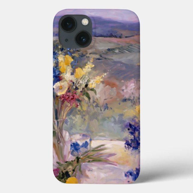Toskana mit Blumen Case-Mate iPhone Hülle (Rückseite)