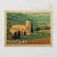 Toskana Postkarte Italien Vintage Reise