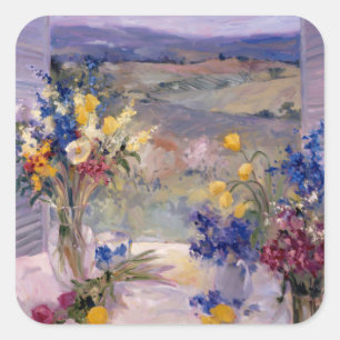 Toskana Quadratischer Aufkleber