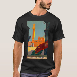 Toskana Siena Vintage Reiseposter T-Shirt