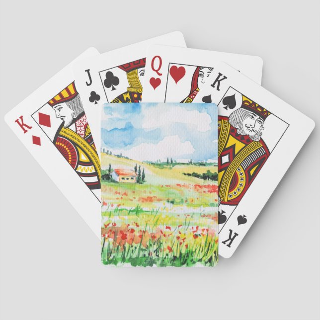 Toskana Spielkarten (Rückseite)