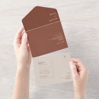 Toskana Terracotta | Moderne Alleinhochzeit