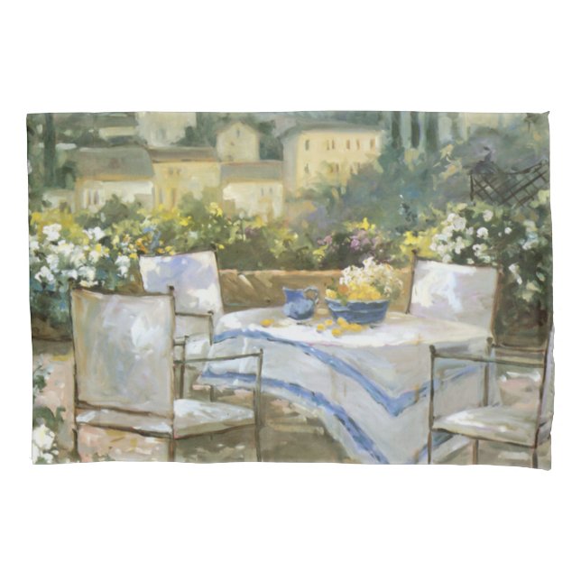 Toskana-Terrasse Kissenbezug (Vorderseite-Links)
