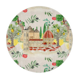 Toskana,Toskana,Italien,Oliven,Zitronen,Tomaten/Pa Schneidebrett