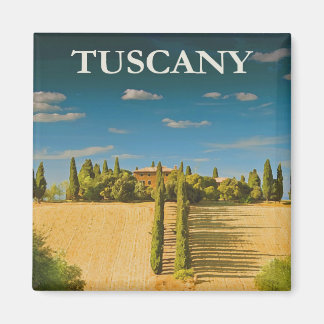 Toskana Travel Poster Magnet
