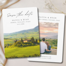Toskana Wedding Pienza Italien Save the Date