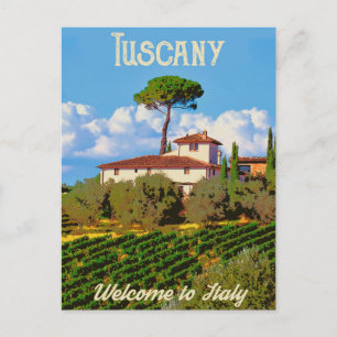 Toskana-Weingut Postkarte