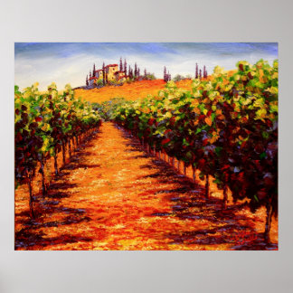 Toskana Weinroute Mendrisiotto Poster