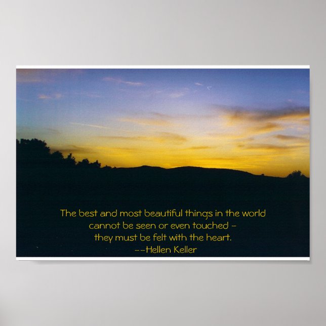 Toskanisch Sunset Poster (Vorne)