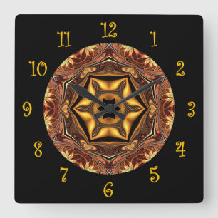 Toskanische Farben ~ Beautiful Exotic & Mysterious Quadratische Wanduhr