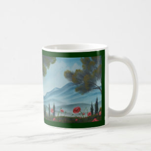 Toskanische Hügel-doppelseitige Tasse