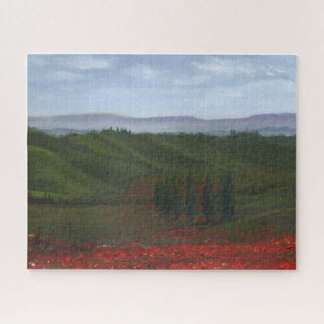 Toskanische Hügel Impressionistische Malerei eine  (Horizontal)