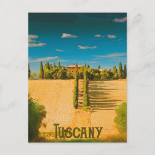 Toskanische Landschaft Postkarte