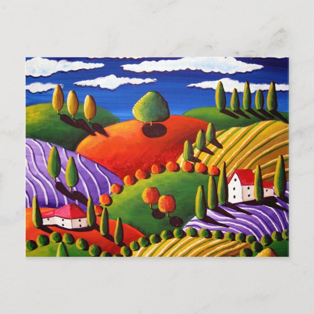 toskanische Landschaft Postkarte (Vorderseite)