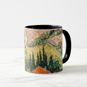 Toskanische Landschaftskunst Weinberg Landszene Tasse