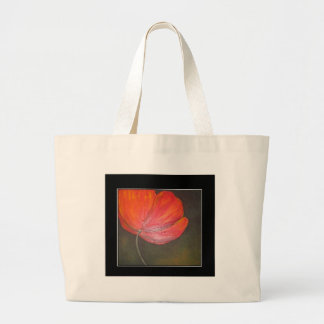 Toskanische Mohnblumen-Tasche Jumbo Stoffbeutel