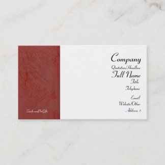 Toskanische Red Wrapped Business Cards Visitenkarte