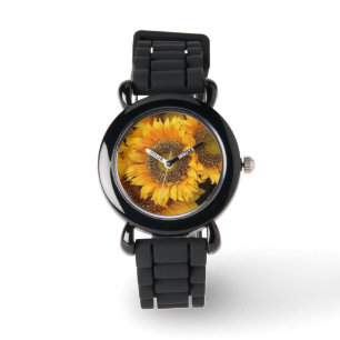 Toskanische Sonnenblumen Armbanduhr