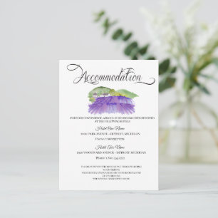 Toskanische Weinberg-Hochzeitsunterkunftskarte Postkarte
