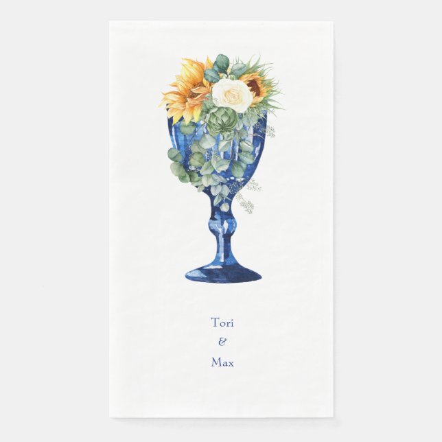Toskanischer Sonnenblumen Serviette (Vorderseite)