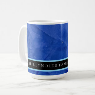 Toskanisches Blau Venedischer Stuck Personalisiert Kaffeetasse