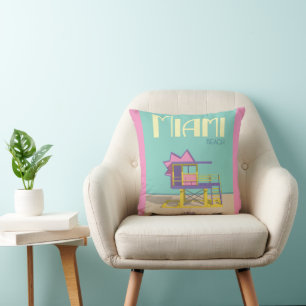 Toss Coussin Miami Florida Beach Décor