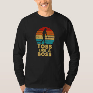 Toss wie ein Boss Bean Beutel Toss Hinterhof Spiel T-Shirt
