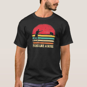 Toss wie ein Boss Cornhole Team Bean Bag Cornhole T-Shirt