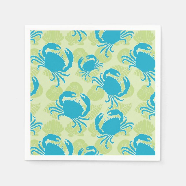 Tossed Crabs Napkins von den Creative Bee Studios Serviette (Vorderseite)