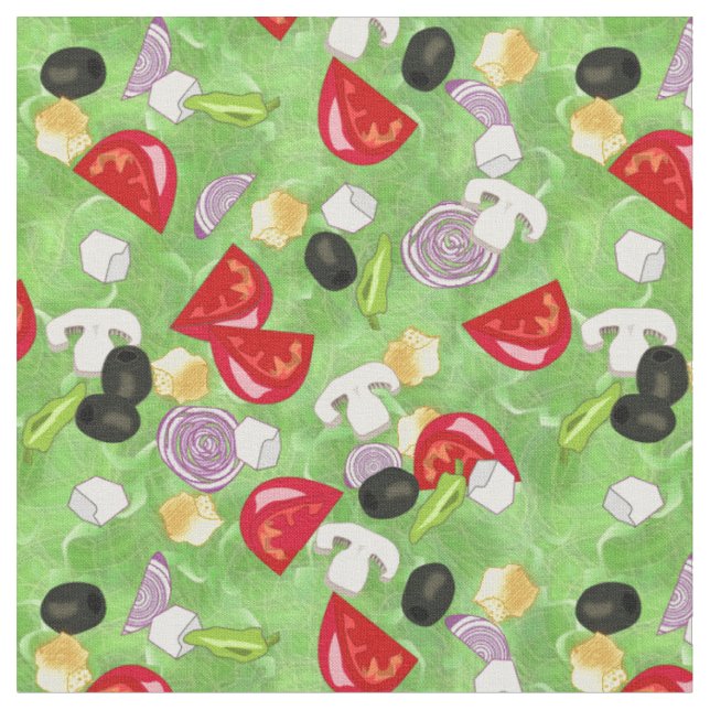 Tossed Salad Stoff (Nahaufnahme)