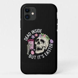Tot im Inneren, aber es ist Ostern Totenkopf Kaffe Case-Mate iPhone Hülle