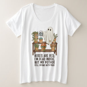 Tot im Inneren - Lustiger Geisterpflanzenliebhaber Große Größe T-Shirt