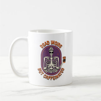 Tot innen aber koffeinhaltiges Skelett Kaffeetasse