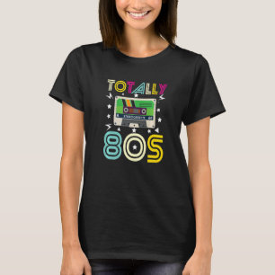 Total 80er Jahre Retro Old School Stereo-Kassetten T-Shirt