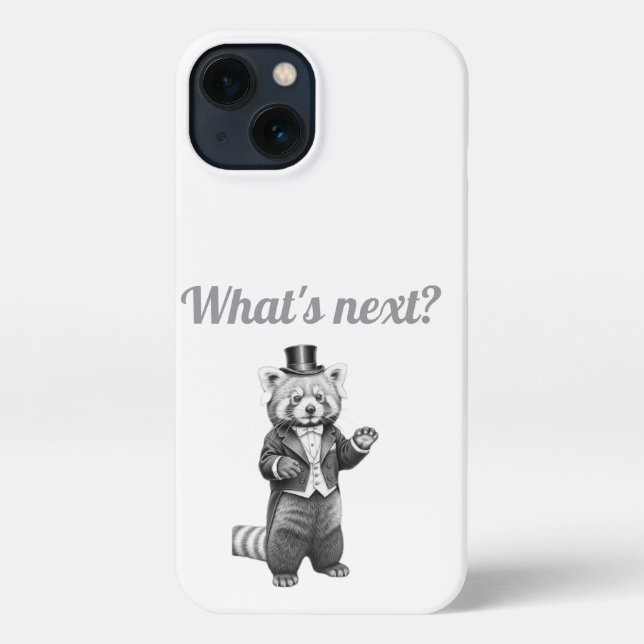 Total Adorbs Red Panda Sketch Handy Case iPhone Hülle (Rückseite)