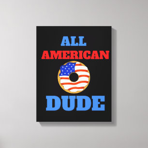 TOTAL AMERIKANISCHER TYP LEINWANDDRUCK