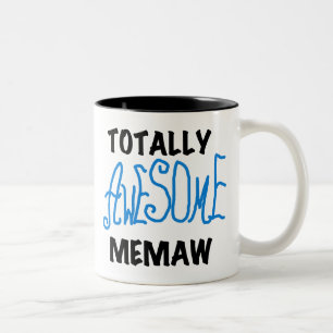 Total Awesome Memaw Blue T-Shirts und Geschenke Zweifarbige Tasse